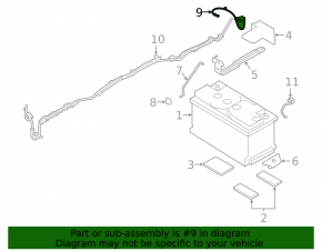 Positive battery terminal with cable BMW 3 G20 19-