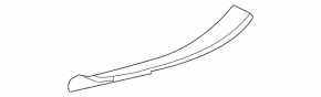 Door sill trim rear left inner Lexus ES300h ES350 13-18 beige, scratch