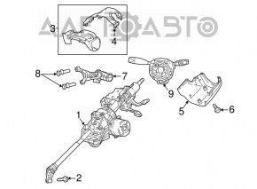 Jeep Compass 17-21 EPS steering column with universal joint