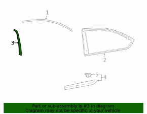 Door trim inner end rear right Lexus LS460 LS600h 07-17 black