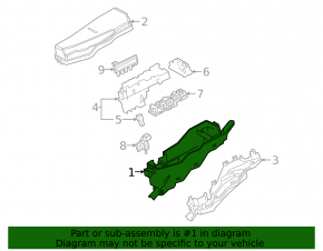 Lexus ES250 ES300h left underhood fuse box 19-26