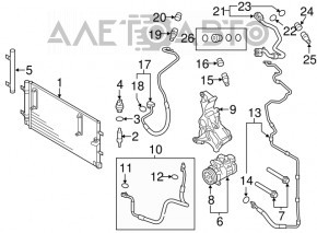 Air conditioning compressor Audi A4 B8 08-12 prerest 2.0T AVA