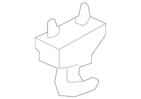 Driver's sun visor mounting hook for Audi Q5 8R 09-17 beige, 1 piece