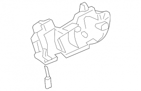 Rear left door handle mechanism Porsche Panamera 10-16