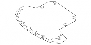 Mercedes C-class W205 15-18 bonnet insulation