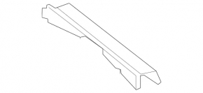 Rear bumper mount upper central Mercedes C-class W205 15-18
