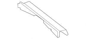 Rear bumper mount upper central Mercedes C-class W205 15-18