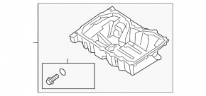 Oil pan Ford Edge 15-18 2.0T
