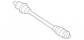 Front right half-shaft drive Mazda 3 09-13 manual transmission