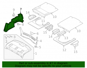 Left arch trim Mazda 6 18-21 type 2