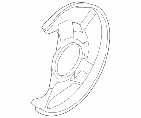 Brake Disc Cover Front Right Mazda CX-7 06-09