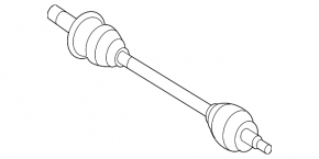 Drive axle shaft rear right Mercedes W164 ML X164 GL
