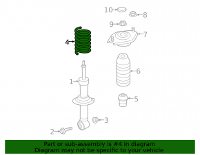 Rear left spring Subaru Forester 19-24 SK