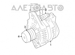 Generator Lexus GS300 GS350 06-11