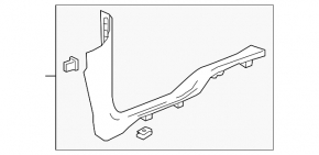 Door sill trim front left Chevrolet Bolt 17-21