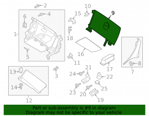 Glove box, glove compartment Mini Cooper Countryman R60 10-16
