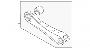 Rear left transverse control arm Hyundai Sonata 20-23