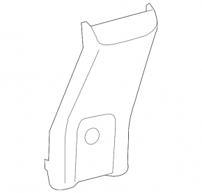 Rear center console trim Toyota Prius 19-22 black