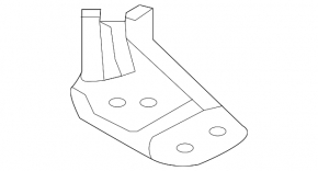 Lower right radiator bracket for Kia Sorento 16-20 3.3" (plastic)