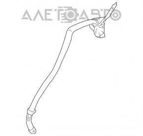 Seat belt rear left Subaru Impreza 5d 17-23 GK black
