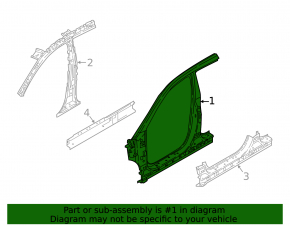 Central right body pillar Kia Niro 19-22 EV