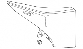 Upper left wing light Toyota Prius 50 16-18 scratches, glass dirty from the inside
