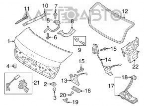 Bonnet bumper right Kia Niro 23-