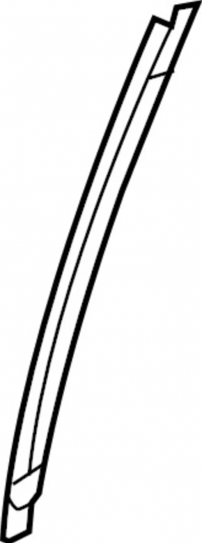 Rear left door glass guide Infiniti QX50 19-20