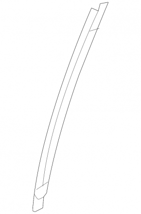 Rear left door glass guide Infiniti QX50 19-20