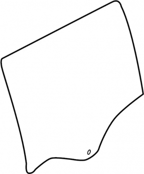 Rear right door glass Infiniti QX30 17-19