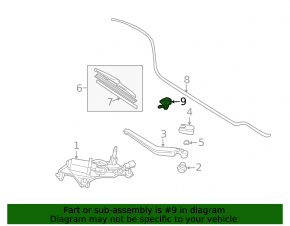 Rear washer nozzle for Toyota Prius 2009-2010