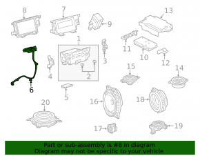 GPS Antenna Lexus ES300h ES350 13-14