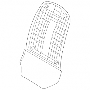 Black rear passenger seat back cover for Kia K5 21-23