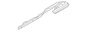 Rear right seat runner trim (2nd row) rear right Kia Sorento 21-26 HEV, PHEV black