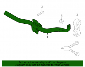 Rear stabilizer Audi A4 B8 08-16
