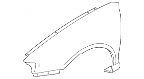 Front right wing Audi A3 06-08