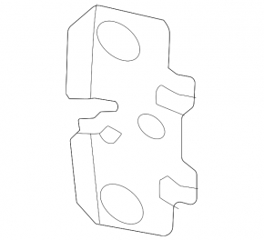 Front bumper bracket left Audi A4 B9 17-25 butterfly