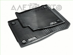 Set of 2 front floor mats for Audi A5 F5 18-25 5D black rubber
