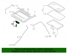 Nissan Rogue Sport 17-22 Sunroof Motor