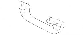 Ceiling handle left Subaru Impreza 4d 17-23 GK black