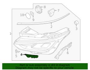 Lower left headlight bracket for Kia EV6 22-24 large