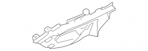 Left rear bumper bracket for Porsche Macan 22-26 rest.