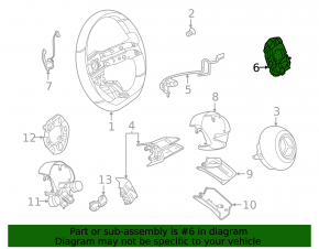 Mercedes C-class W206 300 22-25 steering wheel contact plate for AMG steering wheel, heated