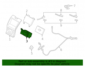 Radio tape recorder Ford Edge 16-16