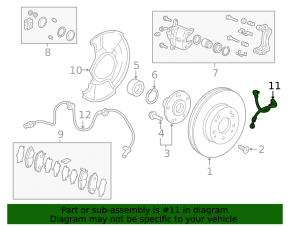 Brake hose front left Honda Insight 19-22