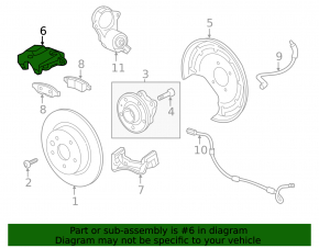 Rear right support GMC Terrain 18- electric