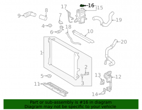Toyota Rav4 19-2.5 Coolant Expansion Tank Cap