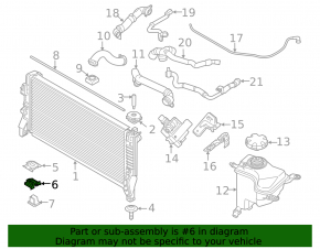 Left radiator bracket for BMW X2 F39 18-23 2019-22