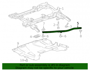 Front subframe strut left Cadillac ATS 13 - dented