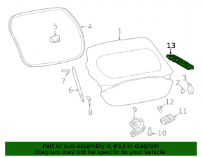 Infiniti QX30 17-19 trunk release button